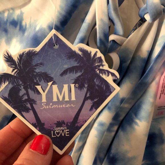 YMI Reversible Iridescent/Tye Dye bathing suit NWT - Picture 9 of 9